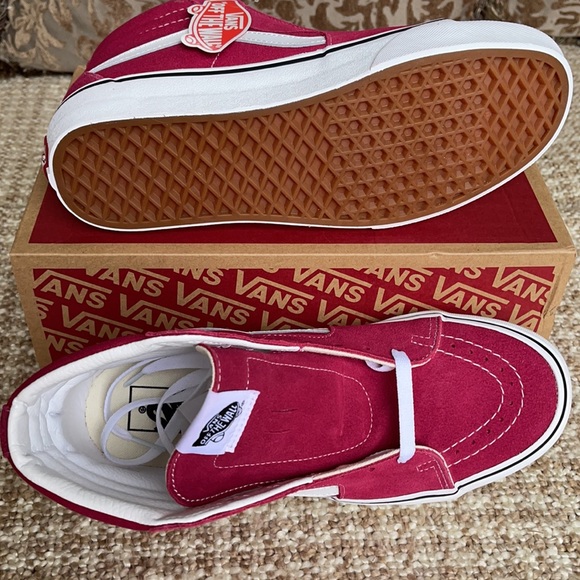 Vans Sk8-Hi Cerise/True White Men’s - Picture 5 of 16